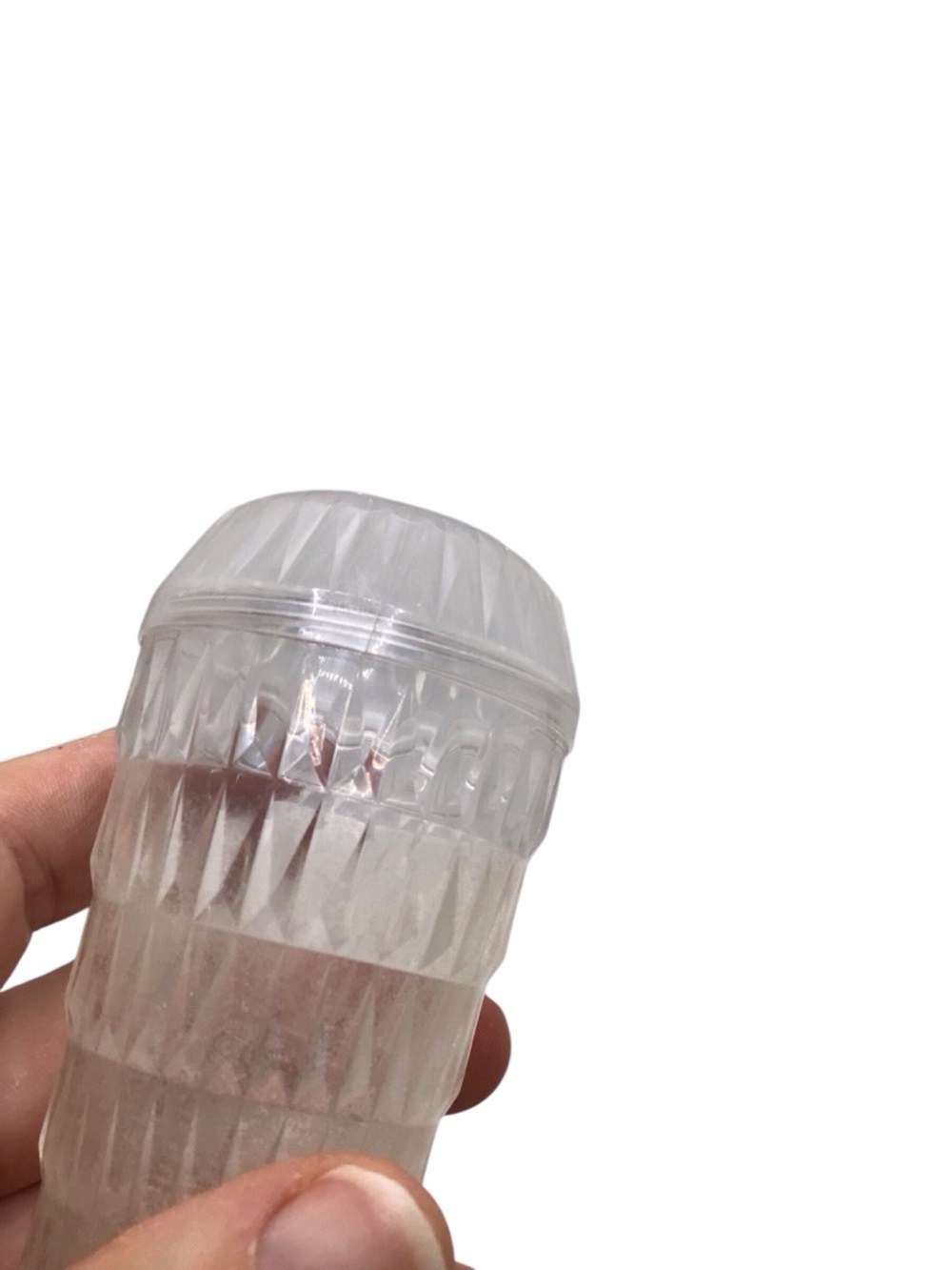 Vintage MCM Arrow Acrylic Salt Pepper Shakers Set Clear Diamond Retro 4 Pc. - Picture 12 of 13